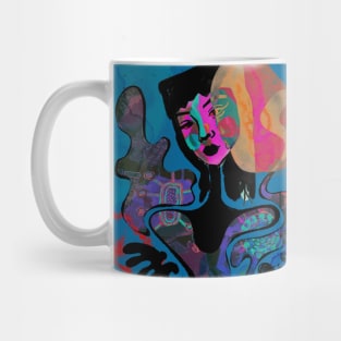 Psychedelic portrait Mug